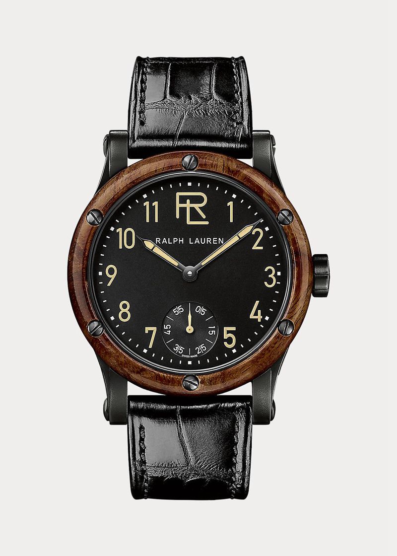 Relojes Ralph Lauren Hombre 45 Mm Steel Chile Negras DRXCU-4257